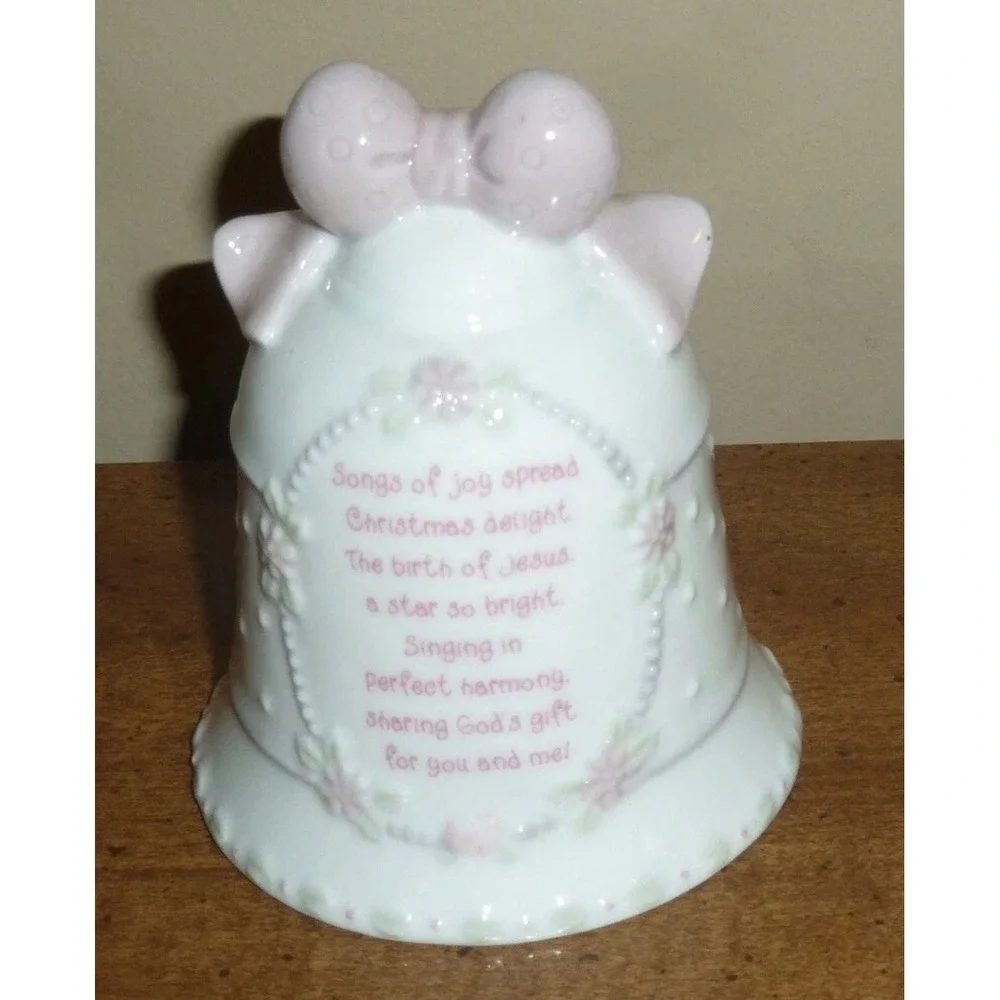 Vintage‎ 1997 Precious Moments Enesco Songs Of Joy Porcelain Christmas Bell